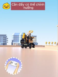 Xe cẩu điện trẻ em cỡ lớn có thể di chuyển tiến lùi điều chỉnh cần múc phù hợp cho bé 2-6 tuổi