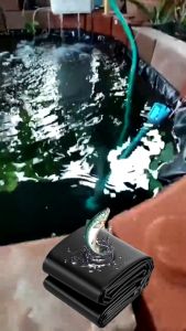 LDPE 2x5 Metre 4x5 Metre Black Roll Fish Pond Liner Thick Pelapik Kolam