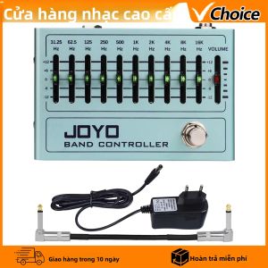 Bàn Đạp Hiệu Ứng Guitar JOYO R-12 Bộ Điều Khiển Dải Tần Bộ Cân Bằng 10 Dải Cho Guitar Điện/bass 4/5/6/7 Dây Bàn Đạp Hiệu Ứng Kim Loại 31.25Hz-16kHz