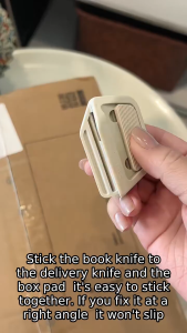 Auto Retractable Ceramic Box Cutter with Magnet Back - Safe and Portable Cutter with Ceramic Blade