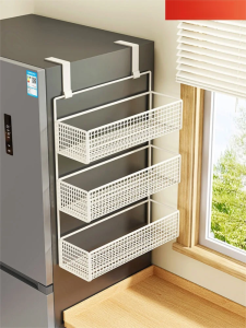 No Drill Side-mounted Multi-layer Hook Storage Rack