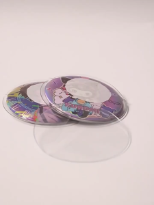Transparent Badge Protector Case For 58/65/75mm PVC Badge Cover Holder Round Card Storage Protective