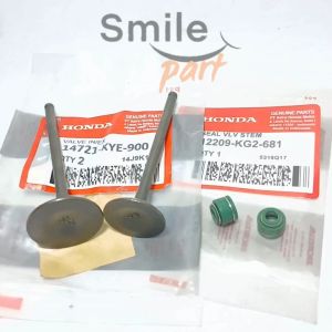 Klep Set Payung Mega Pro New Verza Monoshock KYE + Seal Klep Sil Valve In Ex