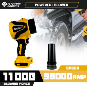 Electric Goddess Brushless Electric Blowers Jet Fan 38000rpm Handheld Leaf Turbo Blower Dust Blowing for Dewalt 20v Battery Pins