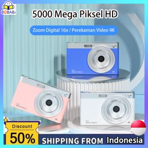 2.88 inci Layar IPS Kamera Digital Jinjing Fokus Otomatis C12 Digital Camera Digicam Kamera Pocket 50MP