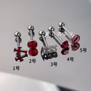 Titanium Steel Tongue Studs External Thread Spicy Girl Tongue Rings Replaceable Tongue Barbell Ear Party Body Jewelry