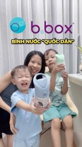 b.box Bình nước Jnr. 380ml tích hợp tay cầm đầu hút silicone cho bé