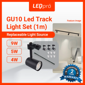 LED PRO LED Track Light 1M Set 3pcs Track Light With 1M Track Complete Set
