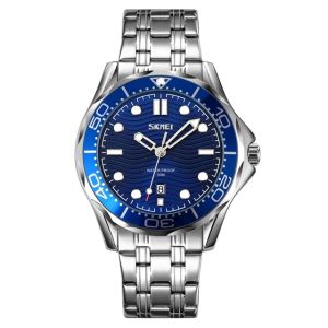 SKMEI Trend Nautical Rotatable Bezel Water Resistant Eco Glow Date Business Sport Style Fashion Mens Reloj de cuarzo 9276