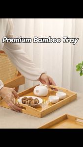 Wooden Tray Food Serving Tray Makanan Dulang Kayu Makanan Dulang Makanan Bamboo Tray Kayu Tea Tray Breakfast Tray