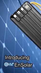 JE.ID Power Bank Hp Powerbank Solar Cell Tenaga Matahari 5IN1 Pengisi Daya HP Powerbank Fast Charging Powerbank Solar 10000mAh Built in Cable