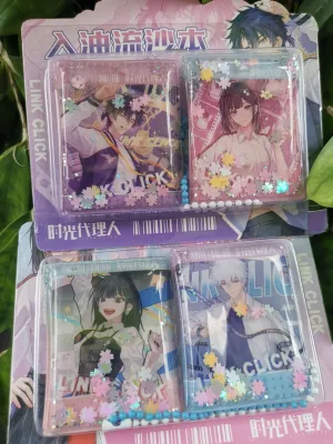 Mini Quicksand Journal Book Pocket Notepad Portable Keychain Notebook1 set*2pcs 可爱迷你流沙豆豆本少女心分享本口袋对本手帐小号随身便携入油流沙本 1对*2本流沙款