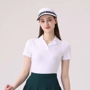 AZUREWAY | Golf Women T-Shirt Quick Drying Ice Silk Sunscreen V-Neck