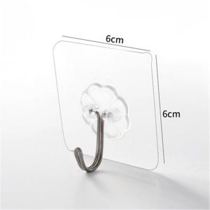(Malaysia) Markless Magic hook hook without nails transparent hok Seamless Magic hook adhesive hook without nails transparent hok clapboard nail free stickers wall hook tape