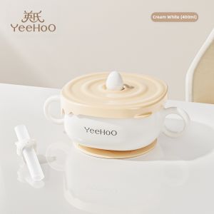 YeeHoO KIDS | Anti-drop Anti-scald 316 Stainless Steel Baby Suction Bowl