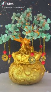 SUPER SALE !!! FENG SHUI LUCKY CHARM JADE MONEY TREE ADVENTURINE GEMSTONE GOOD FOR WEALTH AND HEALTH