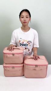 Travel Thermal Cooler Bag for Frozen Food Camping Picnic Large Capacity Lunch Bag Easy to Clean Portable Thick Aluminum Foil