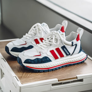 Wear-Resistant Anti-Slip 2025 New Mens Sports Casual Shoes Breathable Antimicrobial Insole Heightening Dad Shoes