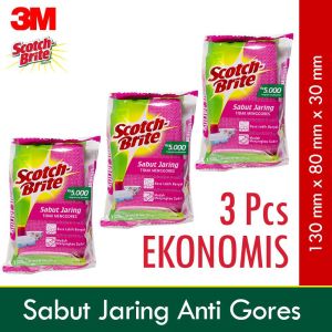 3M sabun spon jaring premium anti gores nyaman di gunakan