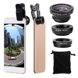 Bộ Kính Camera 3 Trong 1: Mắt Cá Góc Rộng Siêu Nhỏ Cho iPhone Samsung Xiaomi - Bộ Kính Camera Điện Thoại Thông Minh Với Kẹp Để Chụp Ảnh Nâng Cao