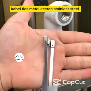 Kabel Ties Metal Eceran Tali Tis 100mm 150mm 200mm 250mm 300mm 350mm Cable Ties Stainless Steel 4.6 x 100 150 200 300 350 mm Tahan Panas