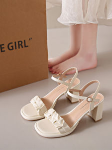 YX | Stylish Strap Fashionable Sandal Coarse Heel
