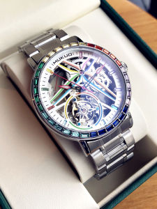 HRITO | Trendy Tourbillon Skeleton Fashion Waterproof Luxurious Large Dial Mens Watch