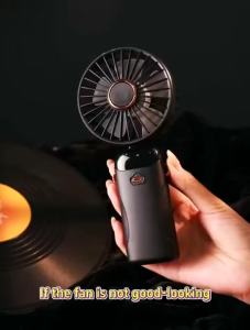 Quạt Cầm Tay Sạc USB 1200mAh Mini Di Động 6 Tốc Độ Đèn LED Cánh Quạt Gấp Gọn Dùng Cho Gia Đình Quà Tặng Làm Mát Cá Nhân