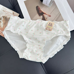 Nutmommy Antibacterial Pure Cotton Triangle Panties Womens Sweet Cute Underwear Breathable Comfortable mid Waist Design
