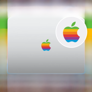 สติ๊กเกอร์ป้องกันรอยนิ้วมือระดับการหล่อล้างพร้อมช่องระบายอากาศสำหรับ Apple MacBook Air/Pro สติ๊กเกอร์สร้างสรรค์ 2 แผ่นต่อแพ็ค