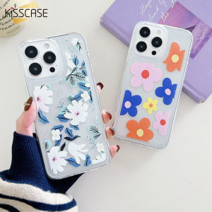Kisscaseluxury Ốp điện thoại cho iPhone trong suốt hình hoa 15 14 Plus 13 12 11 Pro Max mềm silicon chống sốc Ốp lưng TPU