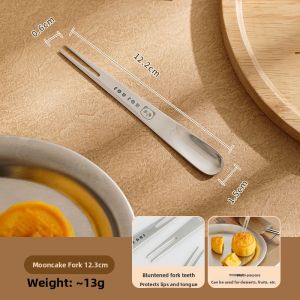 SHELI | Stainless Steel 304 Two-in-One Fruit & Dessert Fork