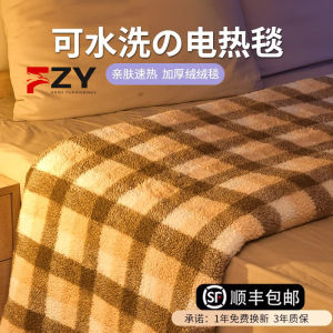 Dual Control Graphene Electric Heating Blanket Home Environment Friendly Adjustable Temperature Switch Double Size Heating Matt