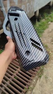 Tutup Tameng Knalpot PCX 160, Vario 160 & Airblade Carbon Glossy
