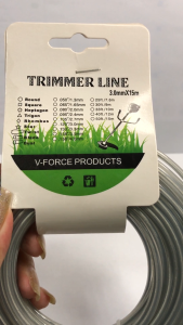 สายเอ็นสลิง เอ็นสลิง เอ็นตัดหญ้า 3mm. 15 เมตร เอ็นสลิงตัดหญ้า เอ็นตัดหญ้าแบบกลม