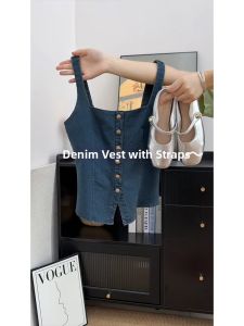 YNY | Vintage Color Block Denim Tank Top