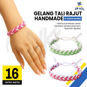 [KN ACC] NANVAN NVN-TL31 GELANG ANYAMAN KATUN PASANGAN/PRIA/WANITA/PACAR TRENDY JEPANG