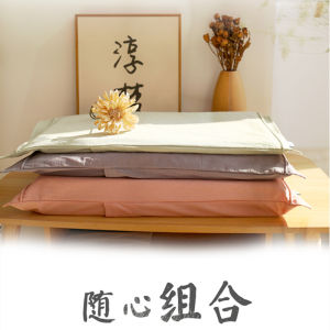 Ultra-Thin Pillow Soft Childrens Low Pillow Core Adult Cervical Spine Protection Memory Foam Small Single with Pillowcase Flat Pillow