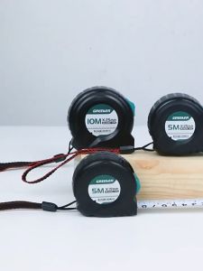 greener ตลับเมตร ตลับเมตรพกพา วัสดุเคลือบดำ มีตัวล็อค แข็งแรง