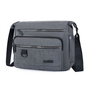 New 2025 Mens Casual Oxford Cloth Shoulder Bag Crossbody Bag Leisure Handbag Canvas Pure Color Korean Style Soft Backpack