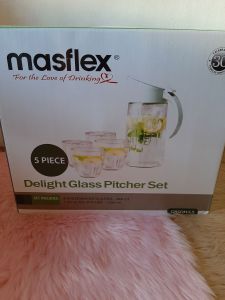 MASFLEX 5piece Delight Glass Pitcher Set