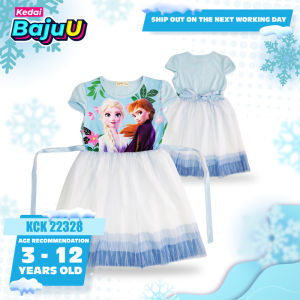 📢HARGA BORONG❗ 3-12yrs old Frozen Elsa Anna Snow Queen Princess party dress gown┃Christmas Wedding Birthday Gift Present