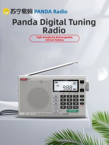 Panda | Panda 6206 Full Waveband Radio Antique Style Short Wave Broadcast Semiconductors Elderly Professional Radio Desktop Audio Player