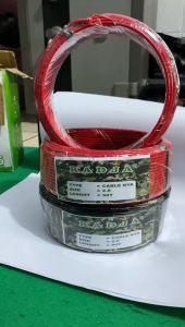 PAKET 1 PASANG ( Isi 2 Roll ) KABEL NYA KABEL ENGKEL / TUNGGAL KABEL KAWAT ISI 1 RADJA UKURAN 25MM (50 YARD)