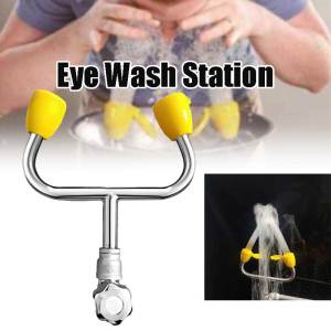 304 Stainless Steel Eye Wash Station Lab Emergency Eye Washing Device