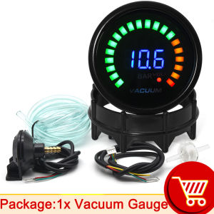 RYSJM | Boost Gauge 2" 52mm Turbo Boost/Water Temp/Oil Pressure/Tachometer/Volt/Air Fuel Ratio/EGT/Vacuum Gauges Meter  20 LED Digital