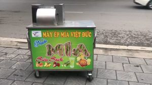 Máy ép mía 2 cây inox có ngăn kéo F2-800