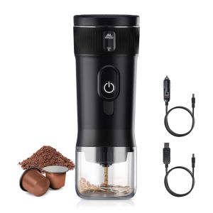 Máy Pha Cà Phê Espresso Di Động DC12V Máy Pha Cà Phê Du Lịch Cho Ô Tô Và Cắm Trại Tương Thích Với Viên Nang Nespresso Chức Năng Pha Nóng Lạnh