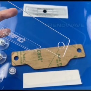 Car RFID Holder Universal Tag Double Layer Transparent Clear Car Accessories (RFID Tag Not Included)