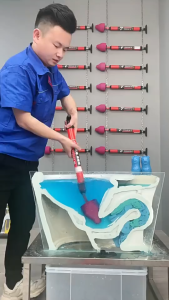 1pcs Heavy Duty Toilet Plunger with Double Thrust Force Rubber Cup and Wood Handle for Sink Toilet